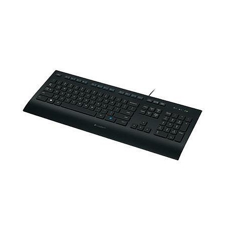Klaviatūra laidinė Logitech K280e corded USB INTNL (US) (920-005217),  juoda