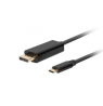 Lanberg USB-C to DisplayPort Cable, 3 m 4K/60Hz, Black | Lanberg | USB-C to DisplayPort Cable | Black | 3 m