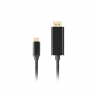 Lanberg USB-C to DisplayPort Cable, 3 m 4K/60Hz, Black