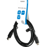 USB 2.0 kabelis DELTACO USB-A - USB-C male, LSZH, 2m, juodas / USBC-1006-LSZH