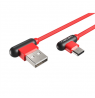 Natec Prati, Angled USB Type C to Type A Cable 1m, Red