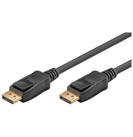 Goobay DisplayPort connector cable 2.0 58534 Black, DP to DP, 2 m