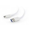 GEMBIRD CCP-USB3-AMCM-W-10 USB 3.0 AM to Type-C cable AM/CM 3m white