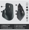 Pelė belaidė Logitech MX MASTER 3, Grafito spalvos