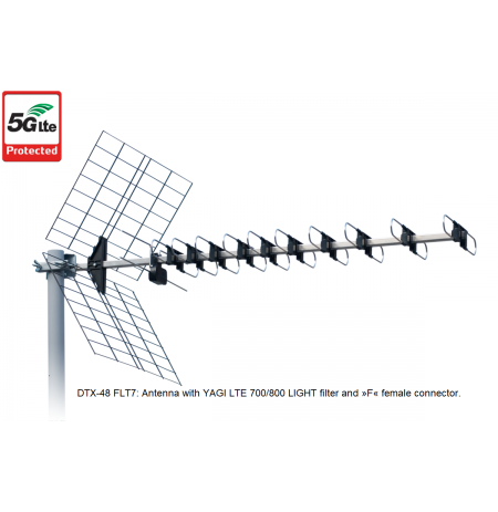 TV Antena ISKRA DTX-48 FLT7 Silver