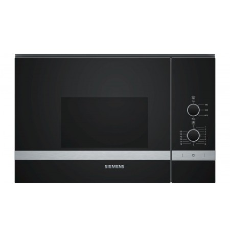Siemens iQ300 BF520LMR0 microwave Built-in Solo microwave 20 L 800 W Black, Stainless steel