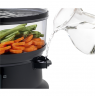 TEFAL VC1401 Food Steamer, Capacity 6L, 2 containers, Mechanical timer, Water level indicator, Power 900W, Black