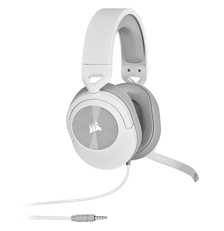 Corsair Stereo Gaming Headset HS55 Built-in microphone, White, Wired, Noice canceling