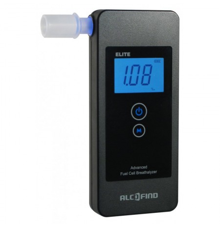 HI-TECH MEDICAL ALCOFIND ELITE breathalyser Black Platinum electrochemical sensor Built-in display