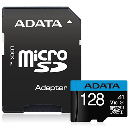 ADATA microSDXC/SDHC UHS-I Memory Card Premier  128 GB, microSDHC/SDXC, Flash memory class 10