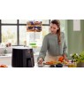 Philips Essential HD9280/70 fryer Single 6.2 L 2000 W Deep fryer Black, Silver