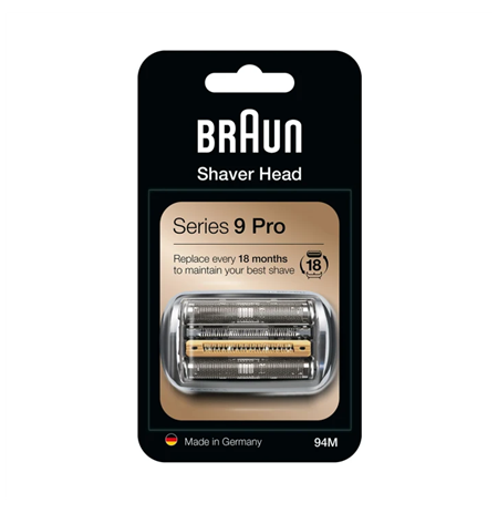Braun Replacement Head Cassette 94M  Silver, For Series 9 Pro and Series 9