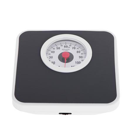 Adler Mechanical Bathroom Scale AD 8178 Maximum weight (capacity) 120 kg, Accuracy 1000 g, Black