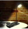 Tellur Nostalgia Wireless Desk Charger, Bluetooth Speaker, Desk Lamp black