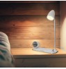 Tellur Nostalgia Wireless Desk Charger, Bluetooth Speaker, Desk Lamp white
