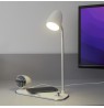 Tellur Nostalgia Wireless Desk Charger, Bluetooth Speaker, Desk Lamp white