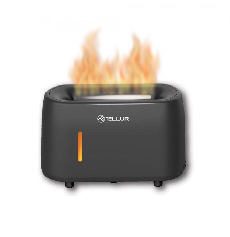 Tellur Flame aroma diffuser 240ml, 12 hours, remote control, grey