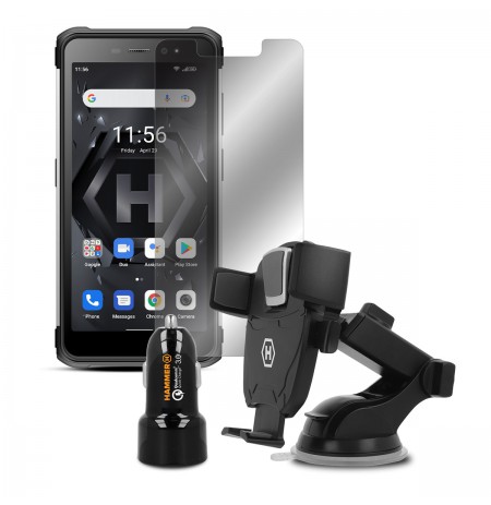 MyPhone Hammer Iron 4 Dual silver Extreme pack