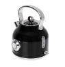 Adler Kettle with a Thermomete AD 1346b Electric, 2200 W, 1.7 L, Stainless steel, 360° rotational base, Black