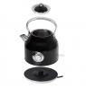 Adler Kettle with a Thermomete AD 1346b Electric, 2200 W, 1.7 L, Stainless steel, 360° rotational base, Black