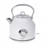 Adler Kettle with a Thermomete AD 1346w Electric, 2200 W, 1.7 L, Stainless steel, 360° rotational base, White