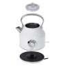Adler Kettle with a Thermomete AD 1346w Electric, 2200 W, 1.7 L, Stainless steel, 360° rotational base, White