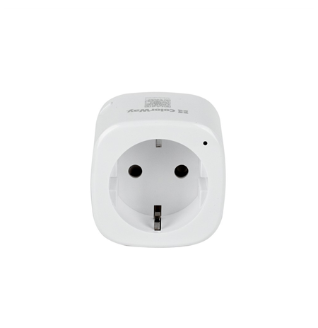 ColorWay Wi-Fi Smart Socket Schedule, Timer, Energy monitoring, White, 220 V, 3680 W