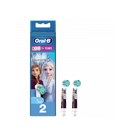 Oral-B Toothbruch replacement EB10 2 Frozen II Heads, For kids, Number of brush heads included 2