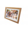 Denver photo frame with FRAMEO 10.1" 16GB light wood