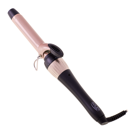 Adler Curling Iron AD 2117 Ceramic heating system, Barrel diameter 25 mm, Temperature (max) 200 °C, 45 W, Black/Pink