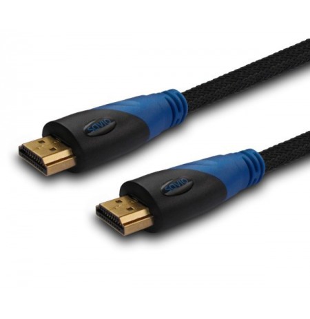 Cable SAVIO cl-49 (HDMI M - HDMI M, 5m, black color)