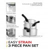 Russell Hobbs RH00542EU7 Easy Strain Pan Set 3pcs