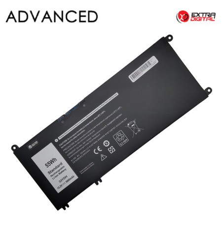 Nešiojamo kompiuterio baterija DELL 33YDH, 55Wh, Extra Digital Advanced