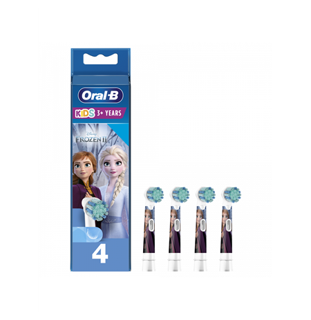 Oral-B Toothbruch replacement EB10 4 Frozen II Heads, For kids, Number of brush heads included 4