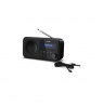 Sharp DR-P420(BK) Tokyo Portable Digital Radio, FM/DAB/DAB+, Bluetooth 5.0, USB or Battery Powered, Midnight Black