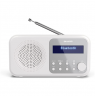 Sharp DR-P420(WH) Tokyo Portable Digital Radio, FM/DAB/DAB+, Bluetooth 5.0, USB or Battery Powered, Snowy White