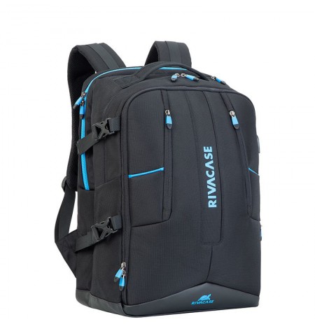 Rivacase 7860 notebook case 43.9 cm (17.3") Backpack case Black, Blue