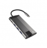 NATEC multiport Fowler Plus USB-C-more HUB USB 3.0 3x HDMI 4K USB-C PD RJ45 SD Micro SD