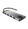 Natec USB-C Multiport Adapter 	NMP-1690 0.15 m, Grey, USB Type-C
