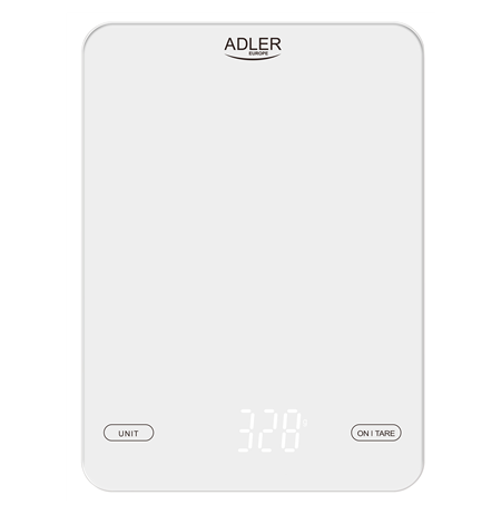 Adler Kitchen Scale AD 3177w Maximum weight (capacity) 10 kg, Accuracy 1 g, White