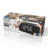 Adler Wireless alarm clock with radio AD 1190 AUX in, Copper/Black, Alarm function