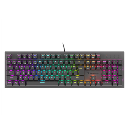 Genesis THOR 303, Mechanical Gaming Keyboard, RGB LED light, US, Black, Wired, USB Type-A