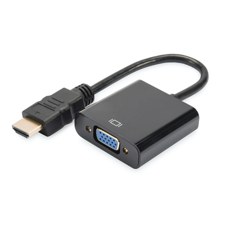 Digitus HDMI to VGA converter adapter 	DA-70461 Black