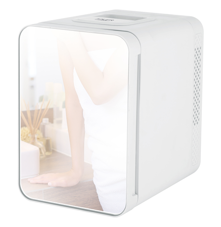 Adler Mini refrigerator with mirror AD 8085 Free standing, Larder, Height 27 cm, Fridge net capacity 4 L, White