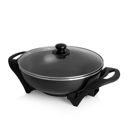 Tristar Electric Wok PZ-9130 1500 W, Stainless steel, 4.5 L, Black
