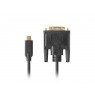 Lanberg CA-CMDV-10CU-0018-BK video cable adapter 1.8 m USB Type-C DVI-D Black