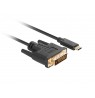 Lanberg CA-CMDV-10CU-0018-BK video cable adapter 1.8 m USB Type-C DVI-D Black