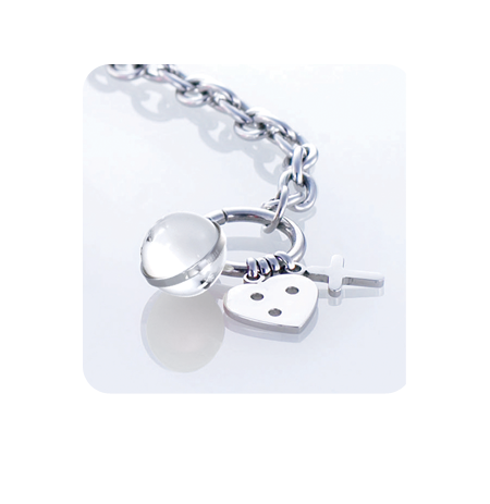 Apyrankė Storm Baril Charm Bracelet White