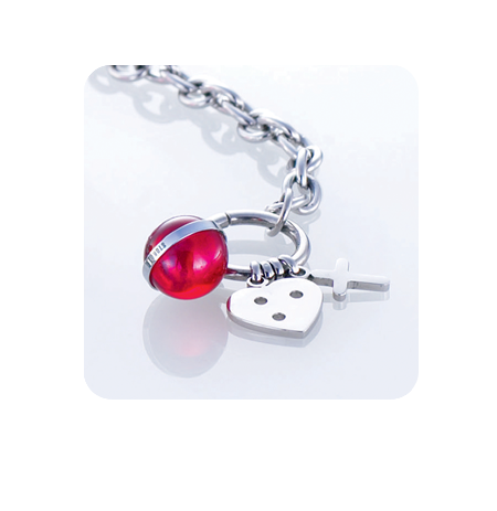 Apyrankė Storm Baril Charm Bracelet Red