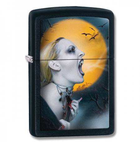 Žiebtuvėlis ZIPPO 28435 Matte Black Screaming Vampiress